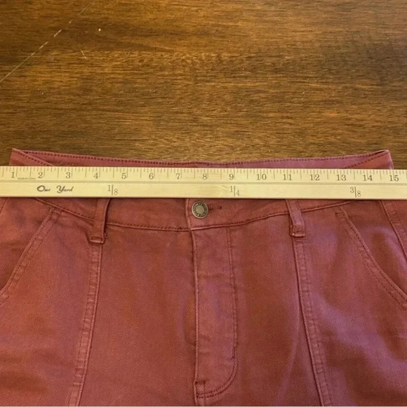 Judy Blue Denim Pants Women’s 11/30 Garment Dyed Burgundy Jeans Casual fun color - Picture 4 of 10